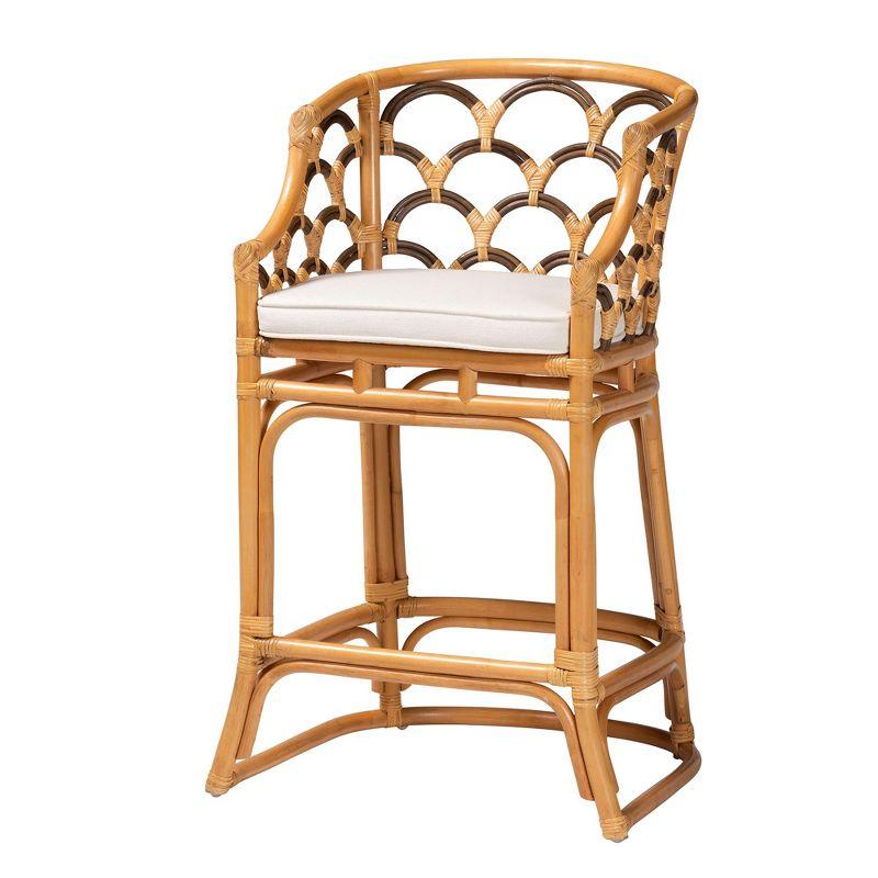 Bayou Breeze Crombie Upholstered Counter Stool