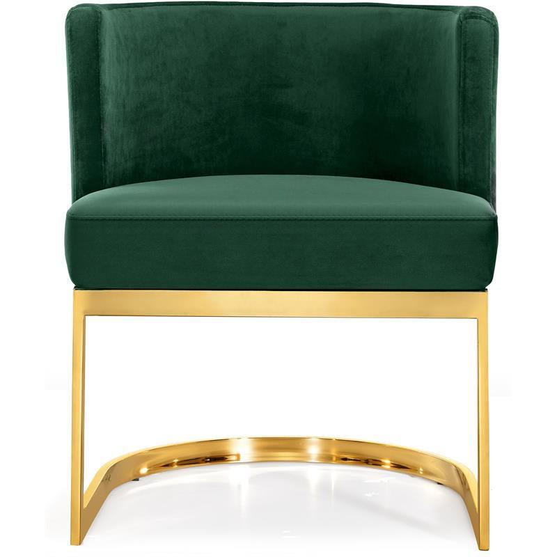 Gianna 19.5"H Velvet Dining Chair in Green-Meridian Furniture