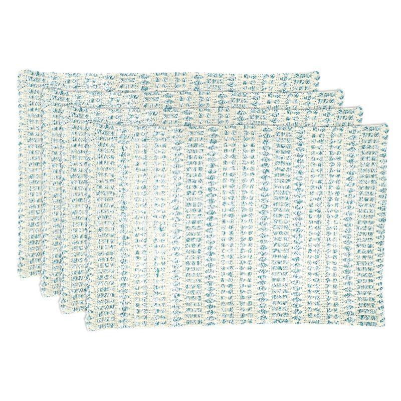 Saro Lifestyle Line Design Woven Placemats (Set of 4)