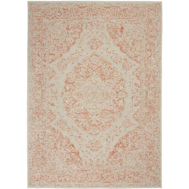 Nourison Tranquil Vintage Persian Center Medallion Area Rug