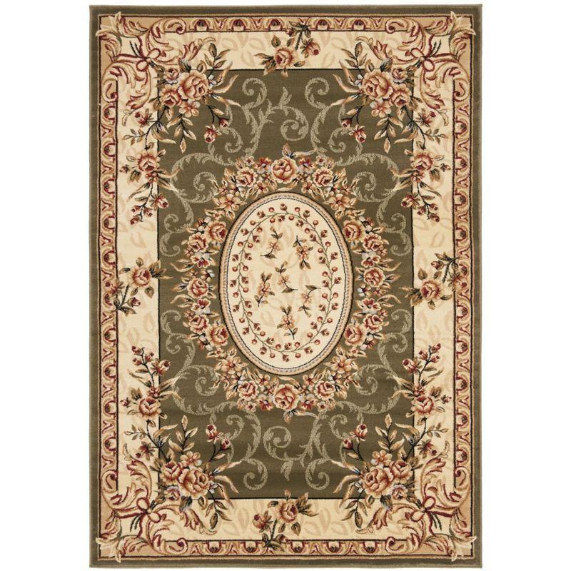 Lyndhurst LNH328 Power Loomed Area Rug - Sage/Ivory - 9'x12' - Safavieh