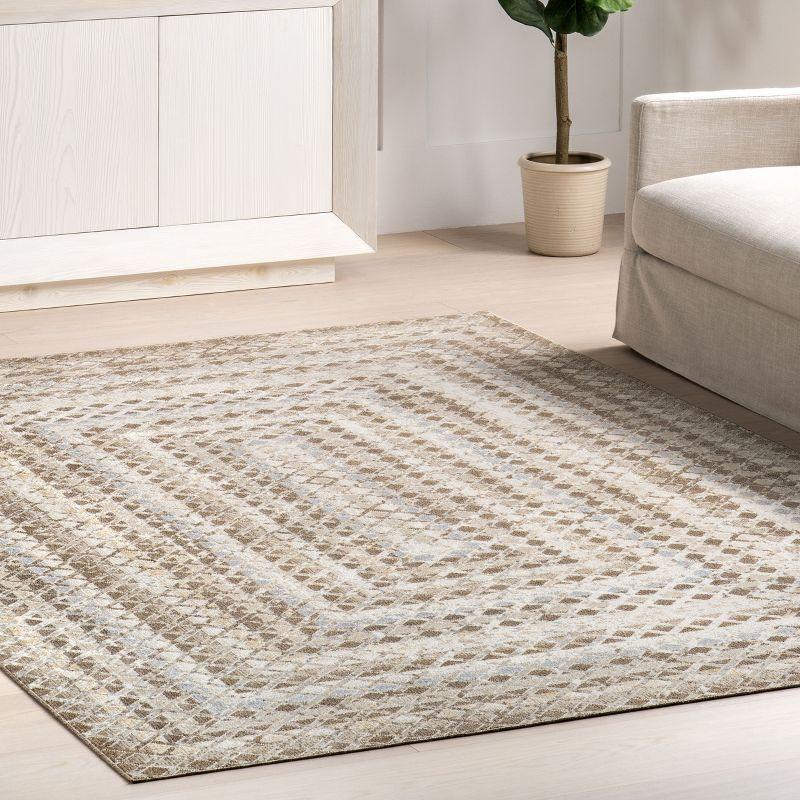 Nuloom Carley Machine Washable Geometric Area Rug