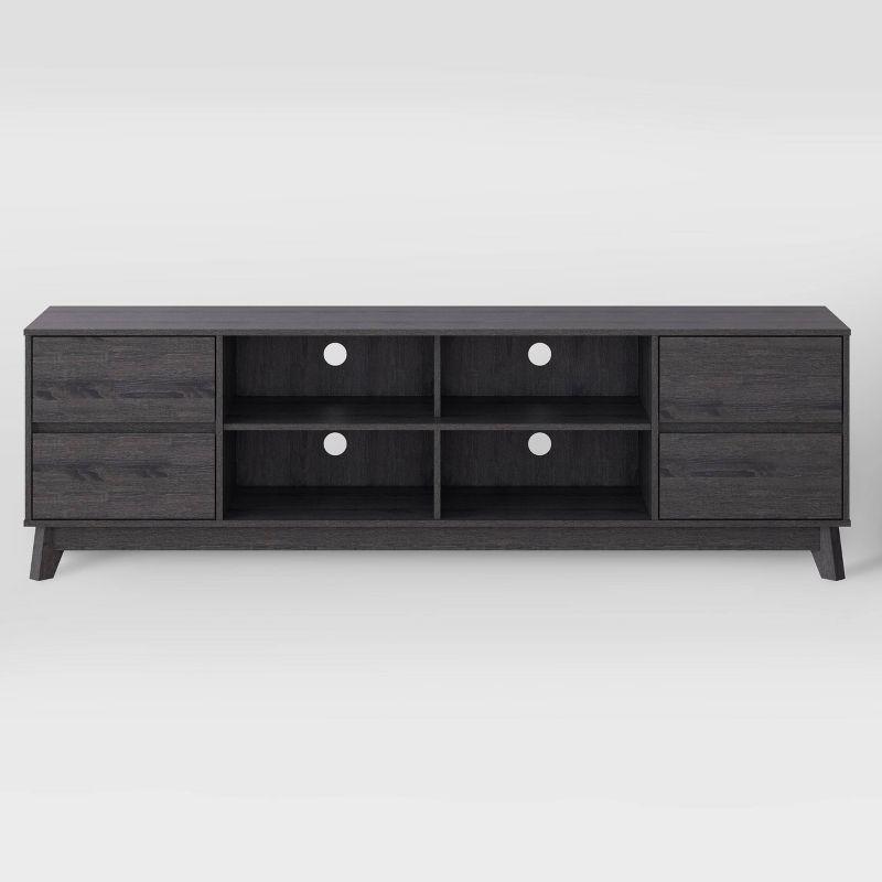Hollywood Wood Grain TV Stand for TVs up to 85" with Drawers Gray - CorLiving