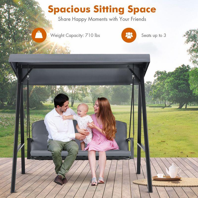 Coomer Outdoor Porch Swing with Stand