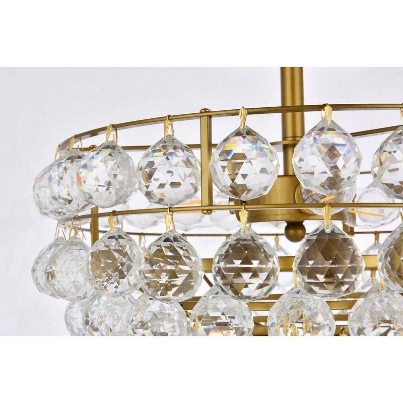 Elegant Lighting Savannah 16 inch flush mount in brass