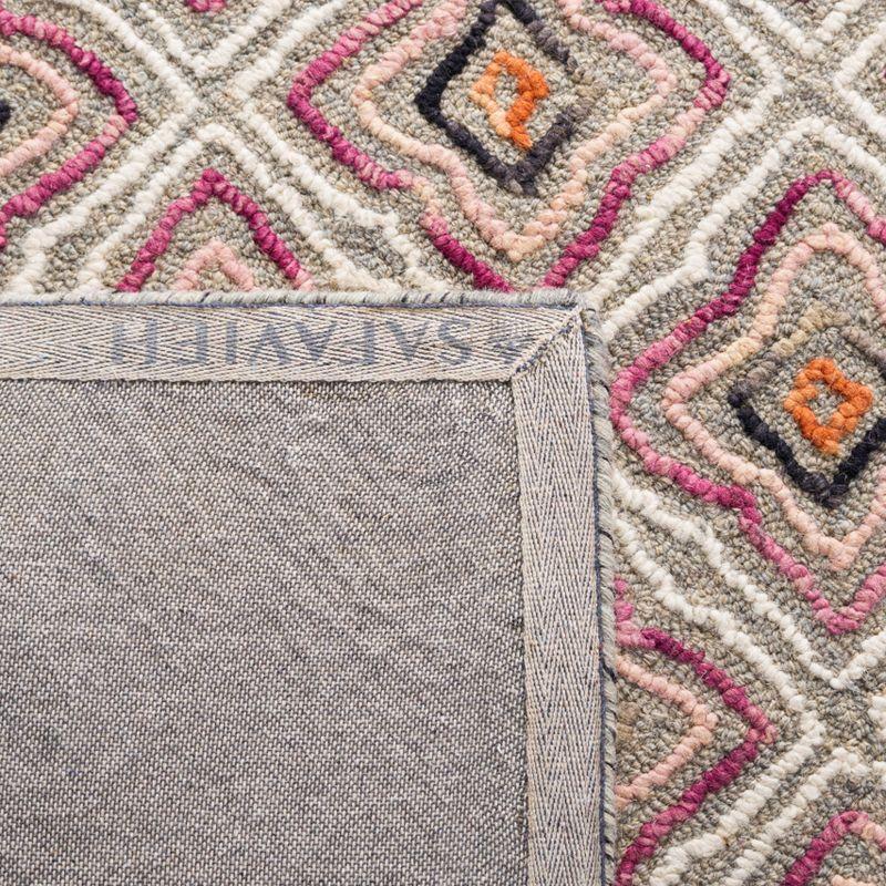 Trace TRC512 Hand Tufted Area Rug - Plum/Grey - 4'x6' - Safavieh.