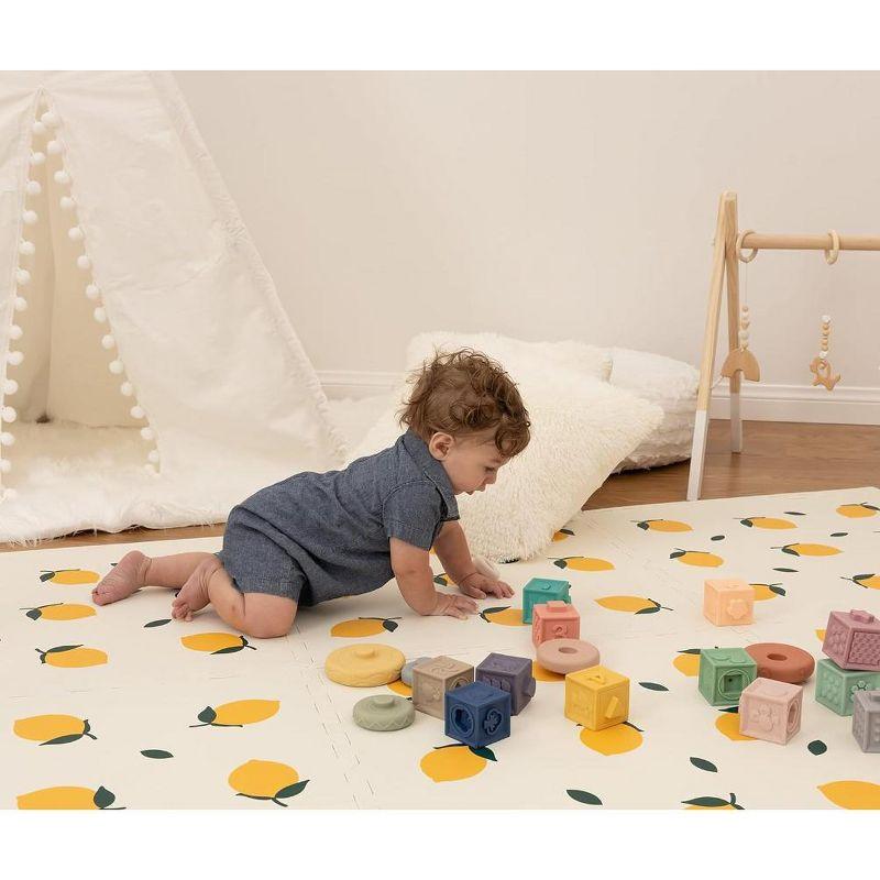 CHILDLIKE BEHAVIOR Baby Play Mat with Interlocking Floor Tiles