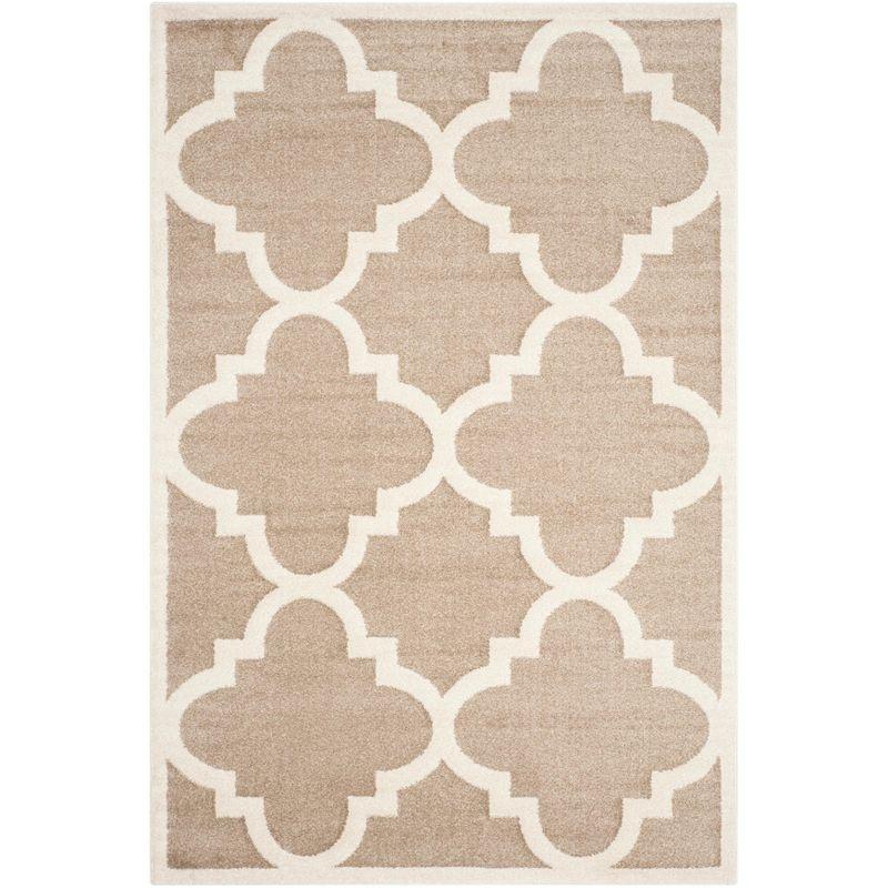 Amherst AMT423 Power Loomed Indoor Area Rug - Wheat/Beige - 6'x9' - Safavieh