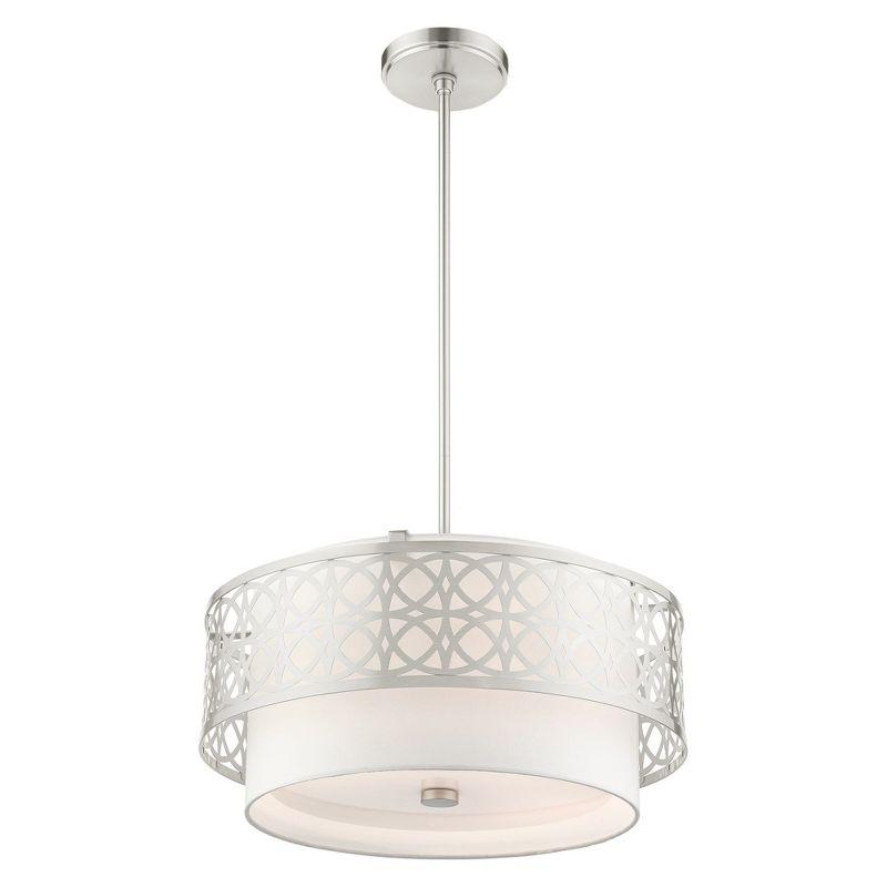 Livex Lighting Calinda 4 - Light Pendant in  Brushed Nickel