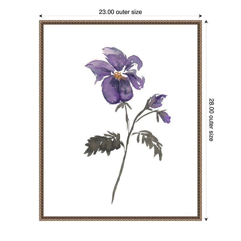 Amanti Art February Violet by Amanda Cook Canvas Wall Art Print Framed 23 x 28