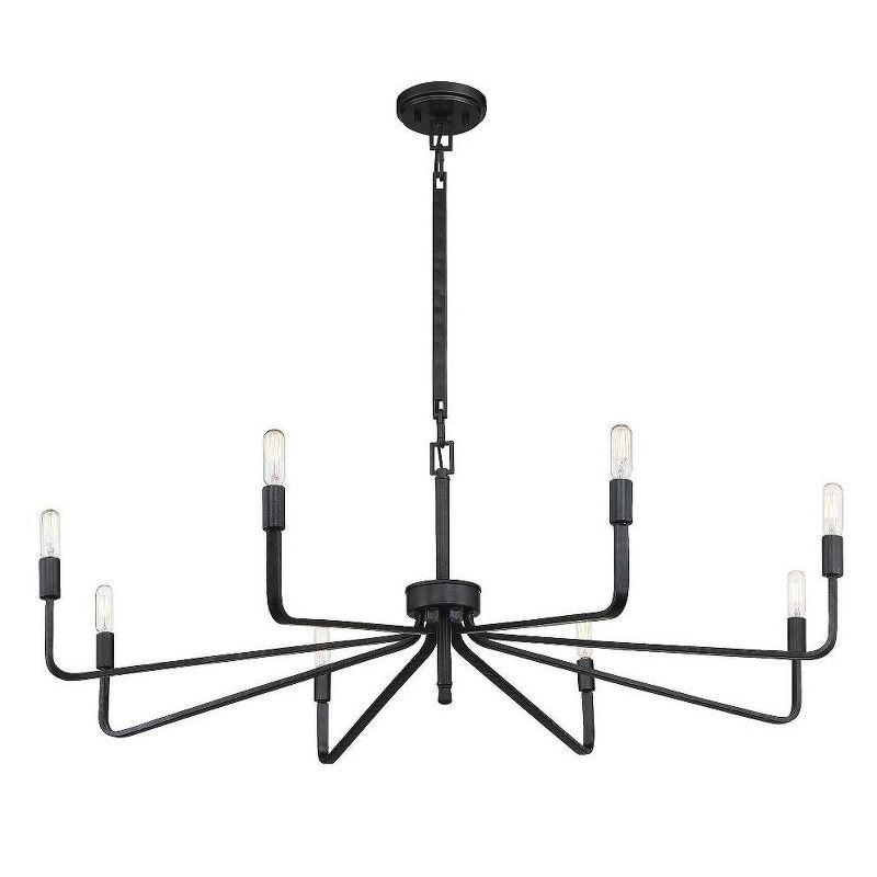 Salem Forged Iron 8-Light Single Tier Chandelier