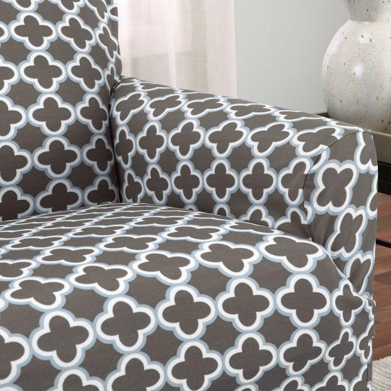 Great Bay Home Stretch Printed Washable Chair Slipcover