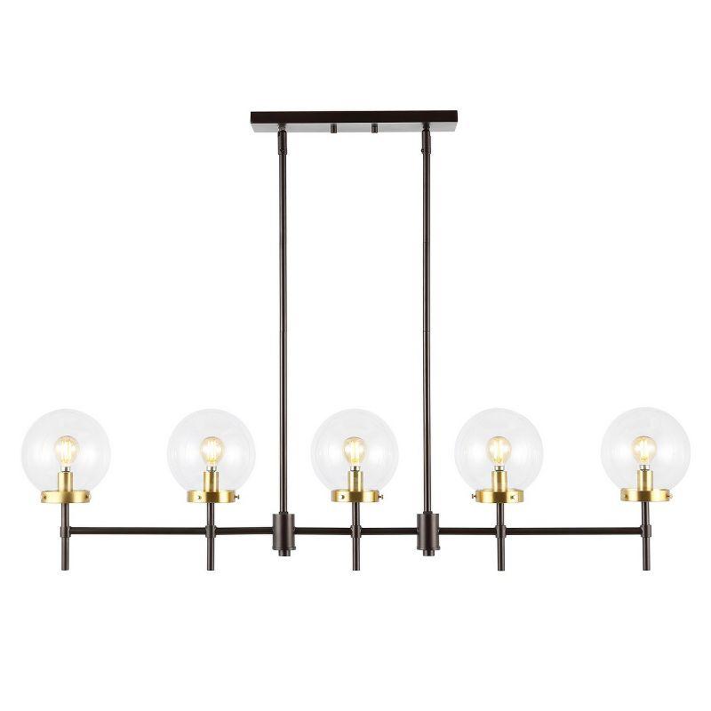 Mylah 5-Light Oil Rubbed Bronze Glass Globe Pendant