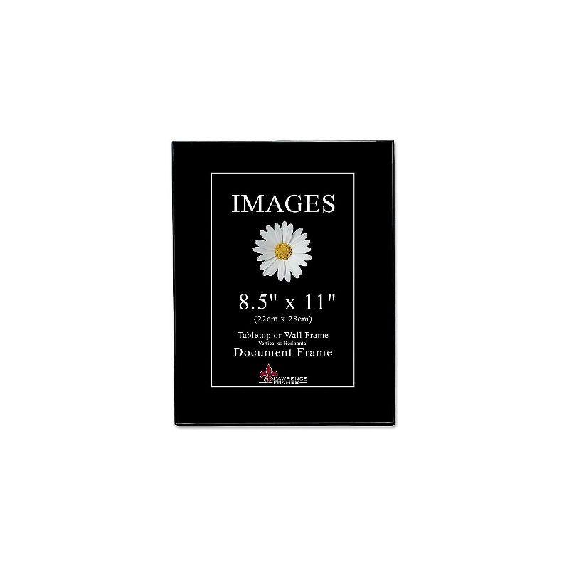 Lawrence Frames Image Collection 8.5" x 11" Plastic Black Picture Frame 6/Pack 350081