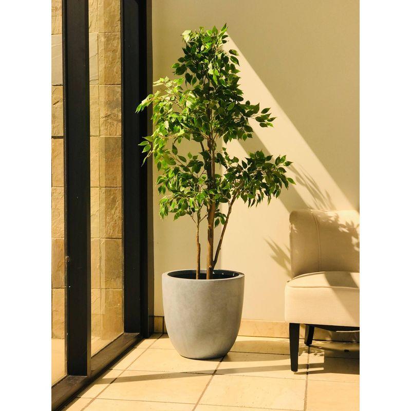 9" Kante Lightweight Concrete Modern Outdoor Planter Gray - Rosemead Home & Garden, Inc