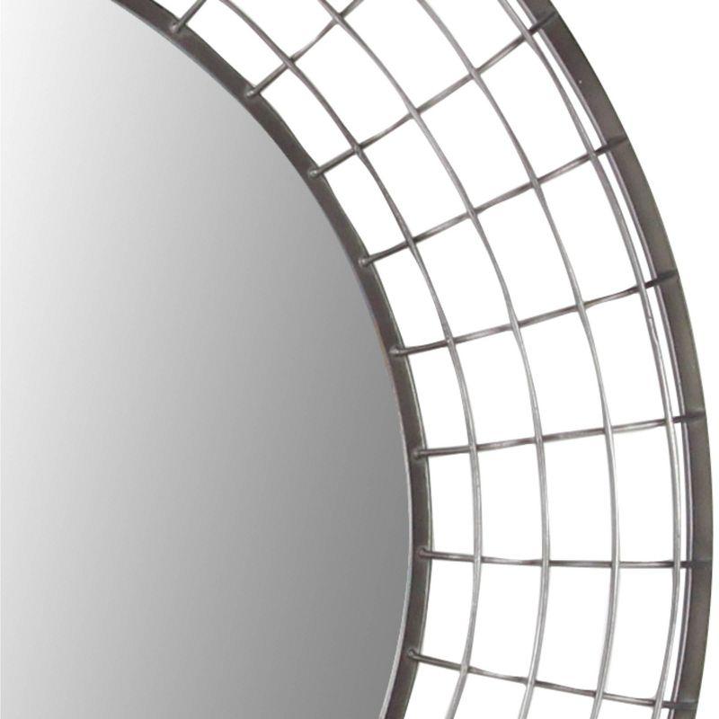 Traditional Metal Wall Mirror Black - Olivia & May: Polished Finish, Easy Wall Mount, Indoor Use