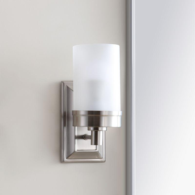 Kelvin Bathroom Sconce - Nickel - Safavieh