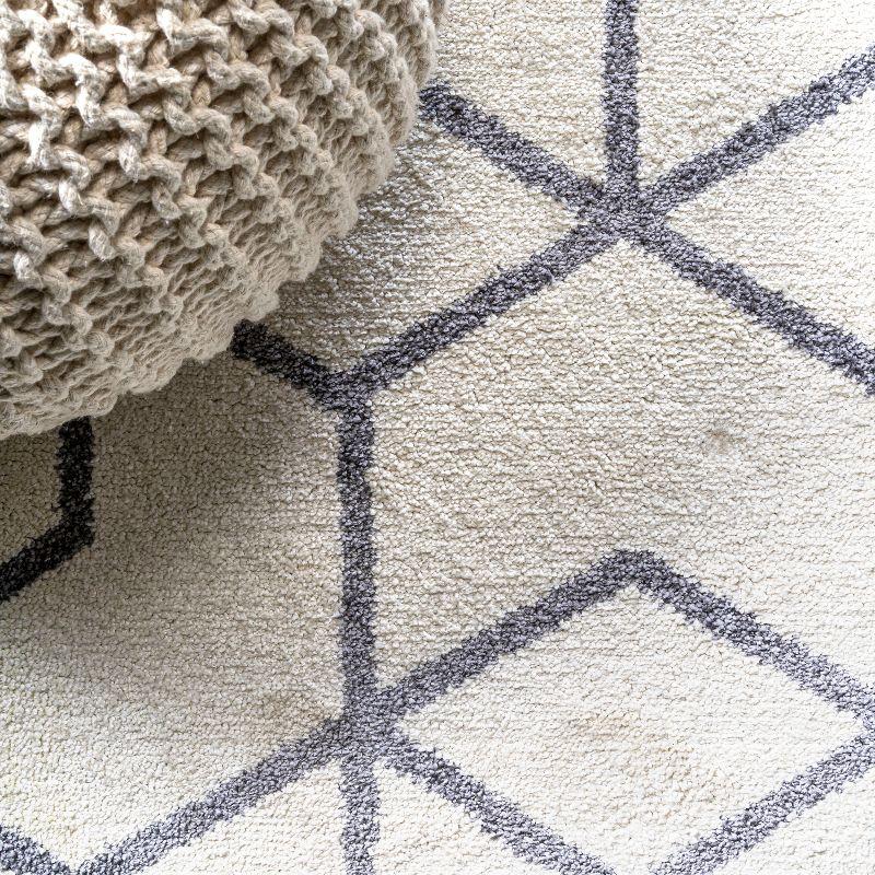 Tumbling Blocks Modern Geometric Area Rug - JONATHAN Y