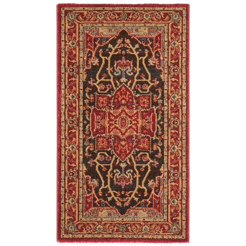 Mahal MAH625 Power Loomed Indoor Accent Rug - Red/Red - 2'2"x4' - Safavieh.