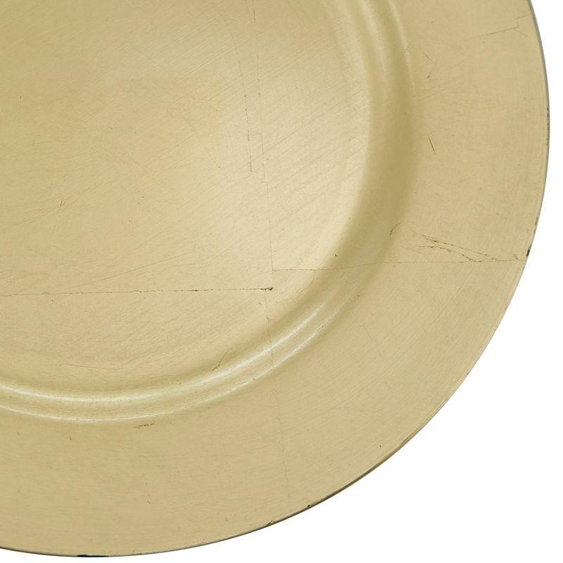 Saro Lifestyle Classic Solid Color Charger Plates