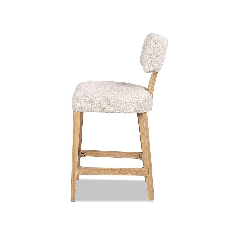 Jennifer Taylor Home Penny Round Arched Upholstered Counter Stool, Set of 2