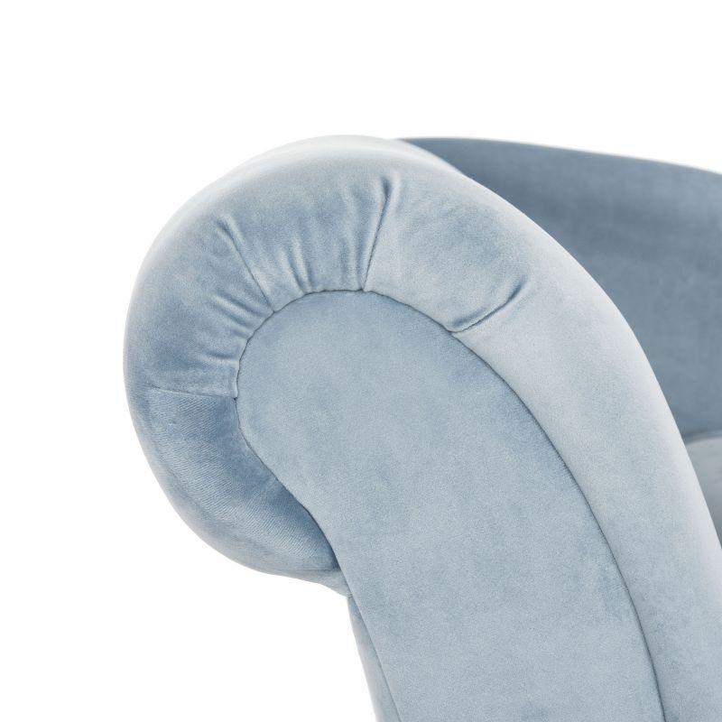 Caiden Chaise - FOX6284 - Slate Blue/Black - Safavieh