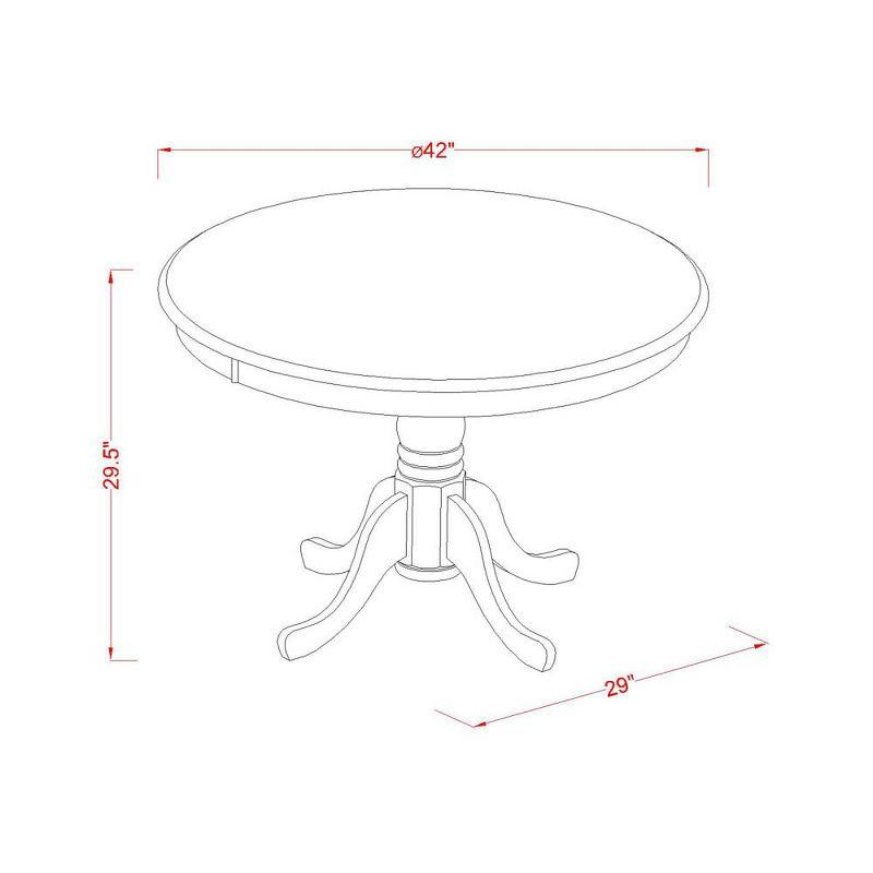 East West Furniture 3 Piece Dinner Table Set consists A Modern Table and 2 Platinum Gray Faux Leather Kitchen Chairs with Stylish Back- White Finish