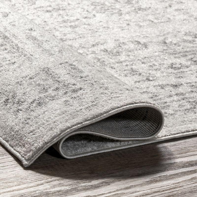 Nuloom Arlena Medallion 4x6 Indoor Area Rug for Living Room Bedroom Dining Room Kitchen, Grey/Ivory