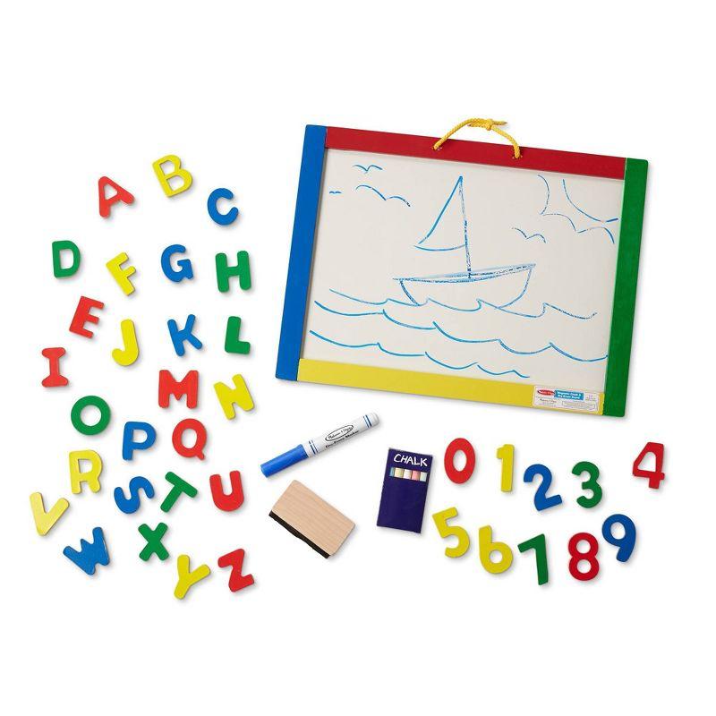 Colorful Wooden Frame Magnetic Chalkboard and Dry-Erase Board