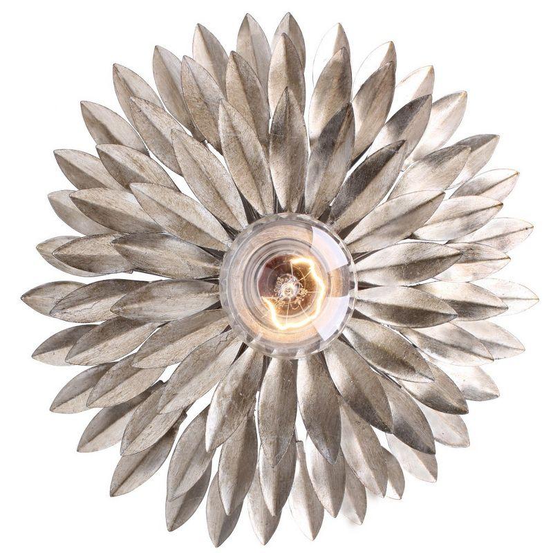 Crystorama Lighting Broche 1 - Light Flush Mount in  Antique Silver