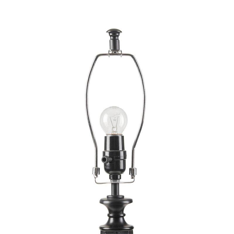 Landsdown Black Faceted Table Lamp 24.25" H