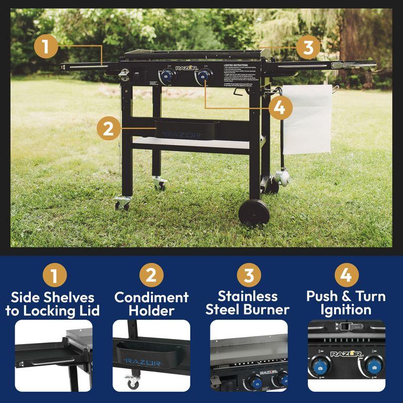 Razor 2 - Burner Countertop Liquid Propane Gas Grill