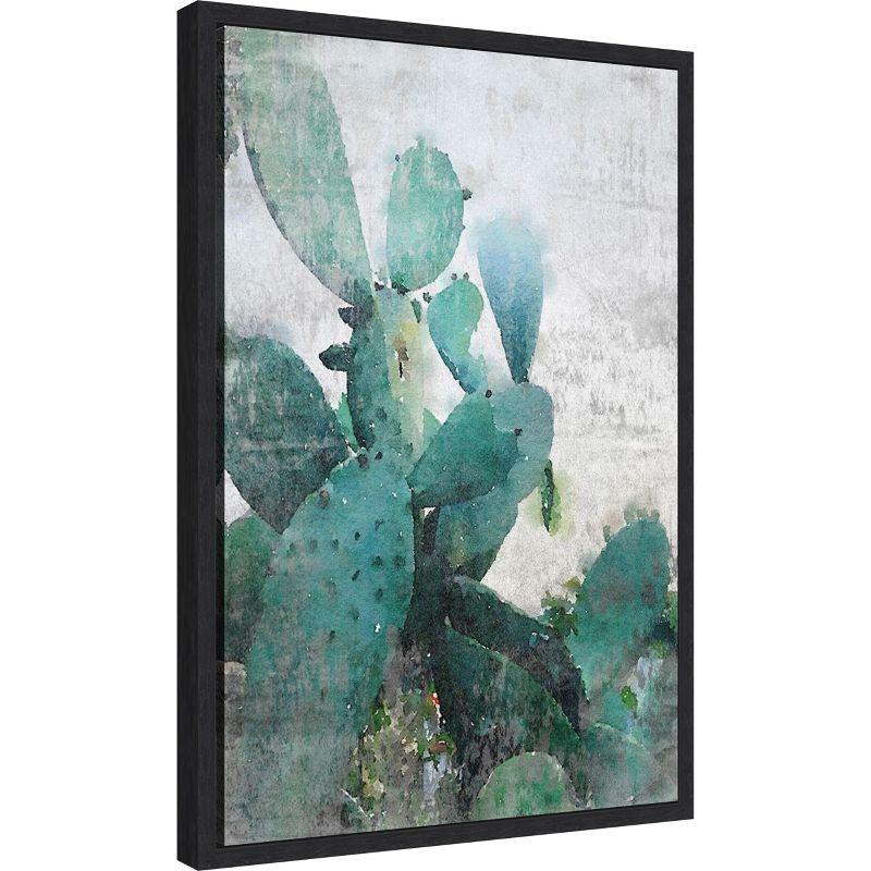 Amanti Art Rustic Cactus by Irena Orlov Canvas Wall Art Print Framed 16 x 23-in.