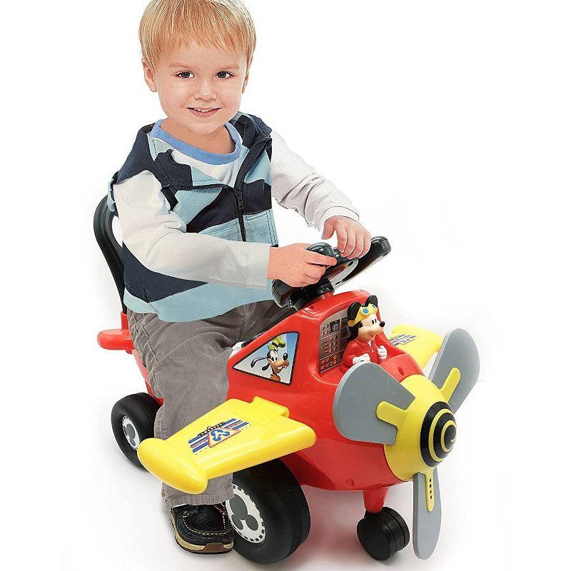 Kiddieland Kiddieland 1 Seater Disney - Mickey Mouse Disney Airplane Push/Scoot