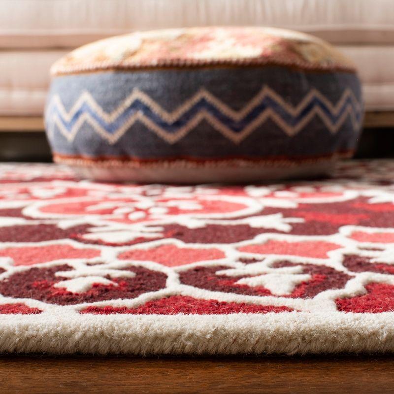 Bellagio BLG610 Hand Tufted Accent Rug - Red/Ivory - 2'x3' - Safavieh.