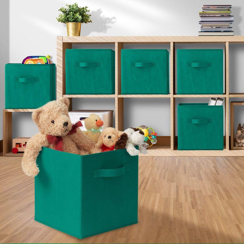 Casafield Collapsible Fabric Cubes, 11" Storage Bins (Set of 12) (Set of 12)