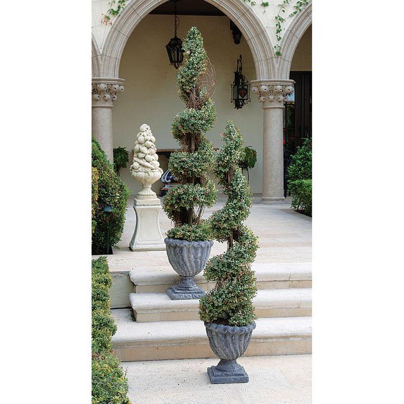 Everlasting Spiral Topiary in Designer Resin Basin, 44" Height