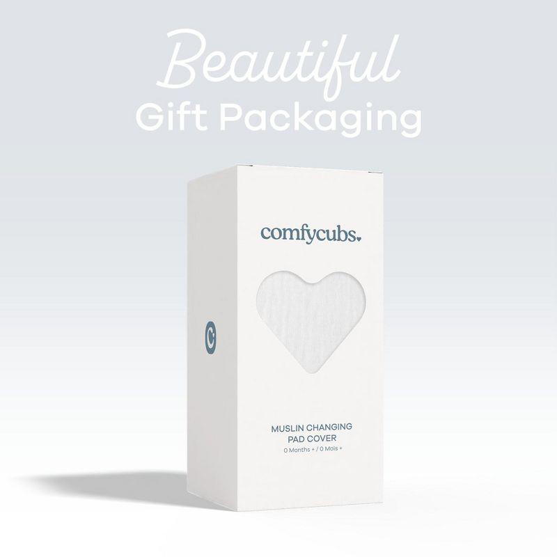 Comfy Cubs Comfy Cubs Muslin Fitted Changing Pad Cover, Changing Pad Sheets