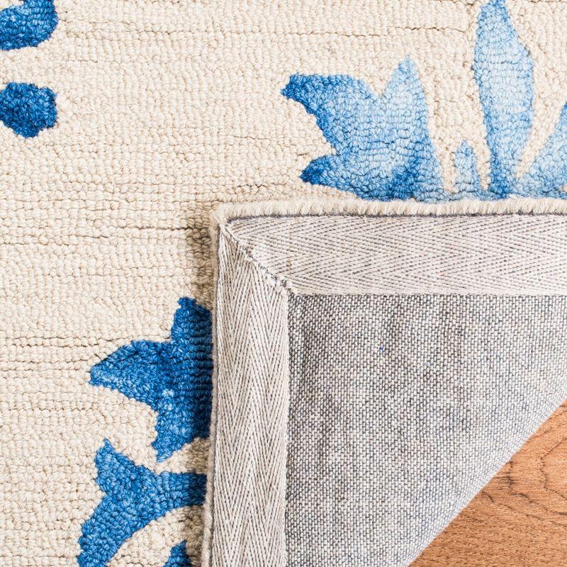 Dip Dye DDY516 Hand Tufted Area Rug - Beige/Blue - 7'x7' - Safavieh.