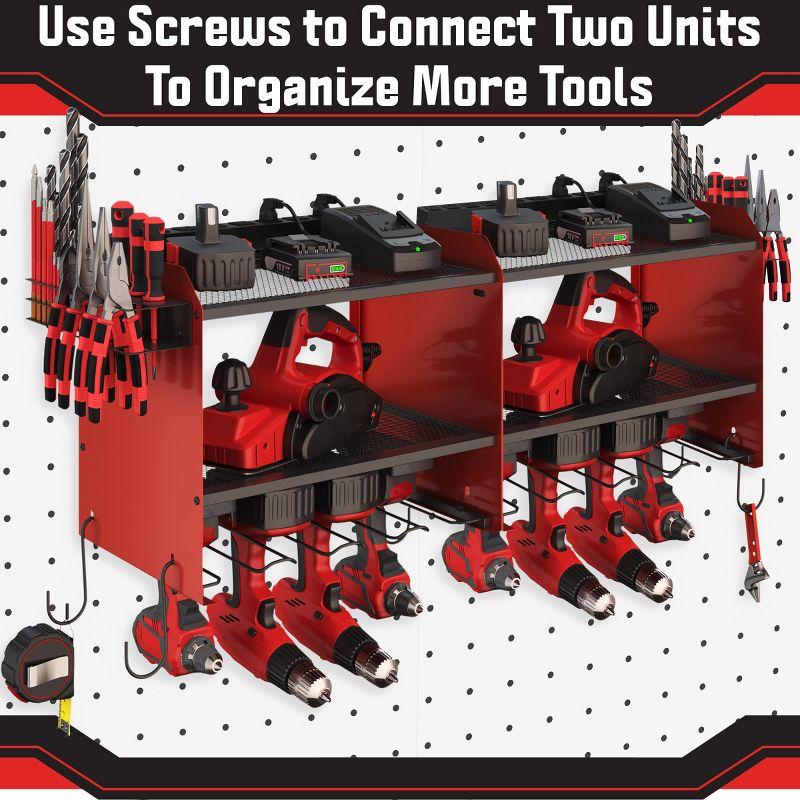 Stalwart Power Tool Organizer Wall Mount With Charging Station | Wayfair