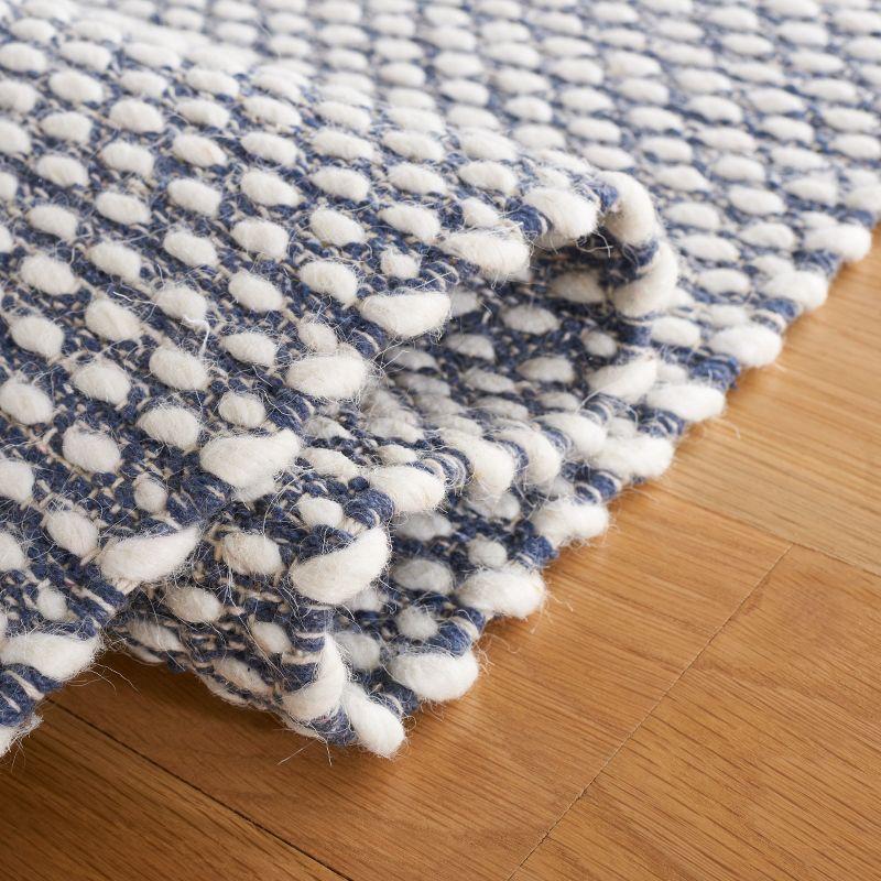 Vermont VRM650 Flat Weave Indoor Area Rug - Navy - 6'x6' - Safavieh