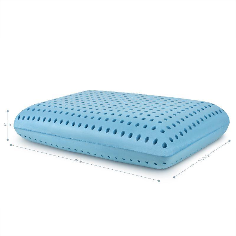 PharMeDoc Cooling Gel Infused Memory Foam Ventilated Hole-Punch Bed Pillow