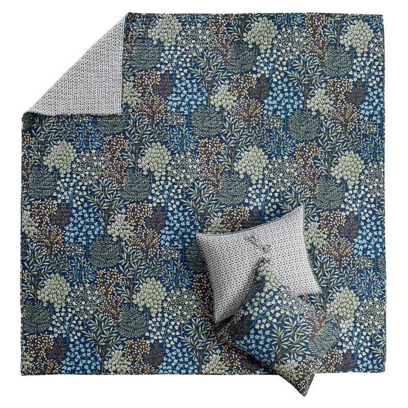 English Forest Navy Full/Queen Quilt Set - Levtex Home