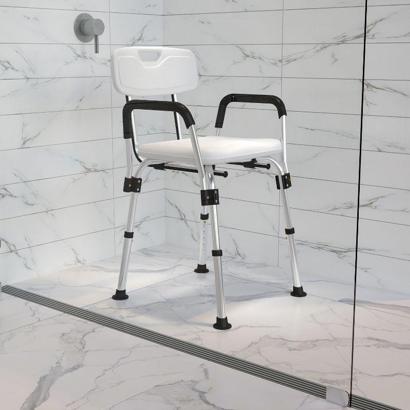 Joey 300 Lb. Capacity Adjustable Bath & Shower Chair with Depth Adjustable Back