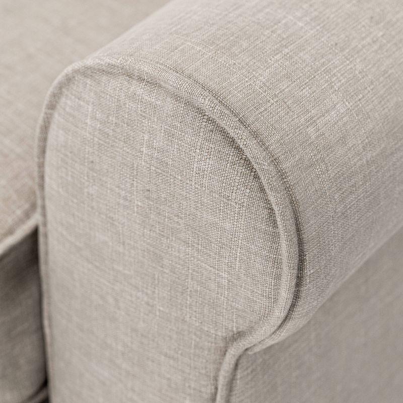 Serta Copenhagen 78" Rolled Arm Sofa, Easy Care Fabric, Soft Pillow Back, Pocket Coil Seat Cushions