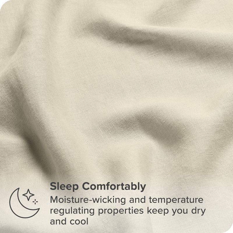 Bare Home 100% Linen Sheet Set