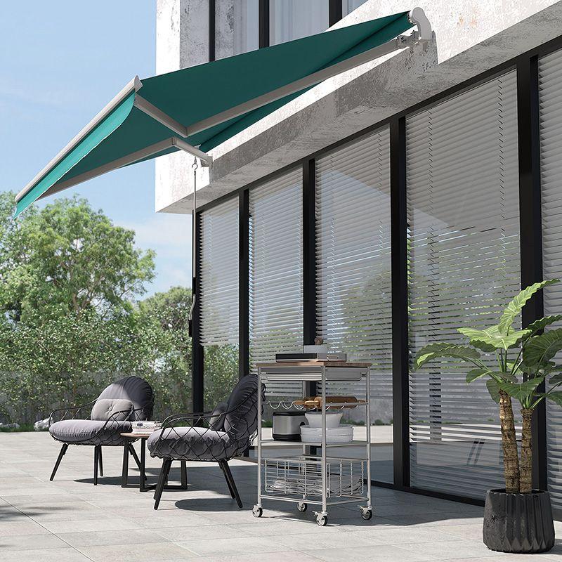 Outsunny 156'' W x 3'' D Retractable Patio Awning