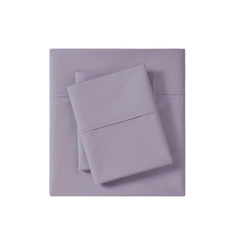 Madison Park Peached Percale 200 Thread Count Relaxed Cotton Percale Sheet Set