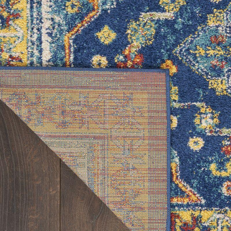 Nourison Allur Diamonds Geometric Indoor Area Rug Navy Multicolor 7'10" x 9'10"