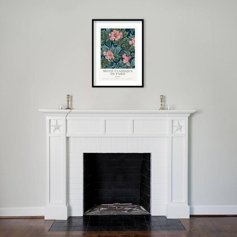 25" x 33" Motif Classique II by Design Fabrikken Wood Framed Wall Art Print - Amanti Art: Modern Botanical Lithograph, Vertical Display